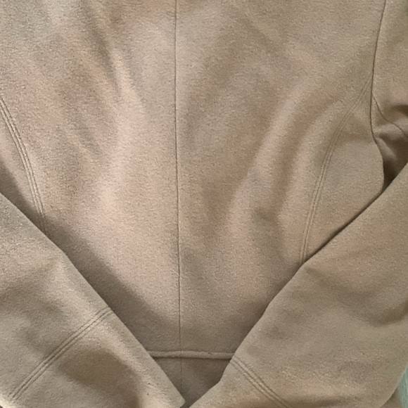 Harvé Bernard Brown Cream Petite Wool cashmere Jacket size 8P - Picture 9 of 9